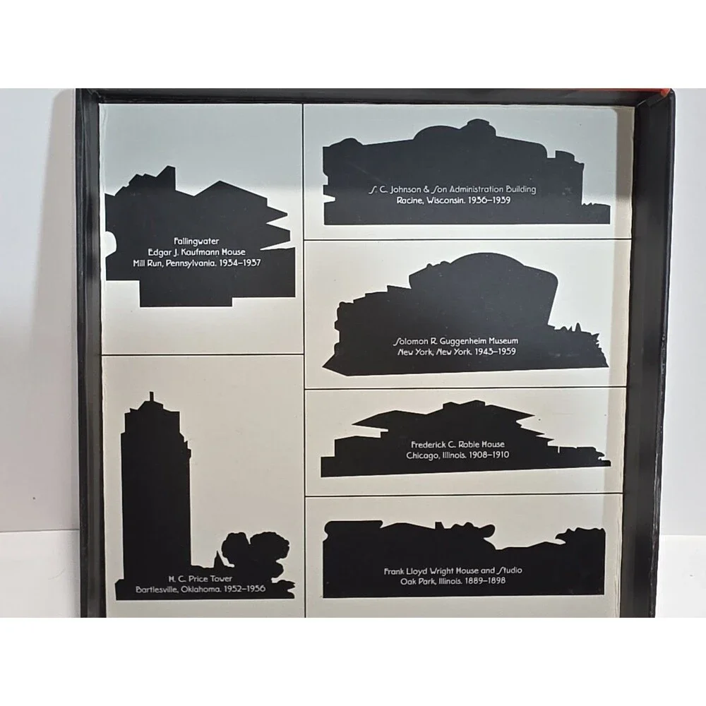 Frank Lloyd Wright Architectural Rubber Stamp Set Museum of Modern Art MoMA